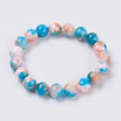 Natural Jade Beaded Stretch Bracelet