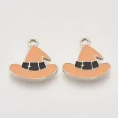 Light Gold Plated Alloy Enamel Pendants