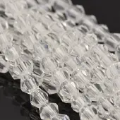 Faceted Bicone Glass Beads Strands