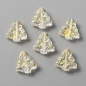 Christmas Transparent Handmade Lampwork Beads