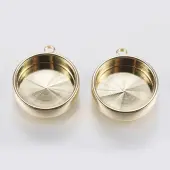 Brass Pendant Cabochon Settings