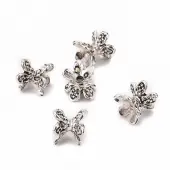Tibetan Style Double Sided Flower Bead Caps