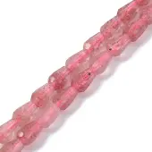 Natural Strawberry Quartz Beads Strands