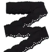 7.5 Yards Cotton Strawberry & Bowknot Embroidery Lace Ribbon