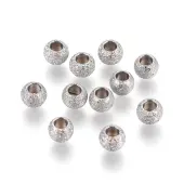 Tarnish Resistant 304 Stainless Steel Textured Spacer Beads