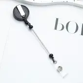 Iron & Plastic Beadable Badge Reels