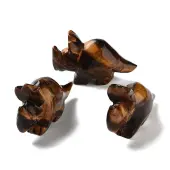 Natural Tiger Eye Carved Healing Rhinoceros Figurines