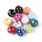 Opaque & Spray Painted Acrylic Beads
