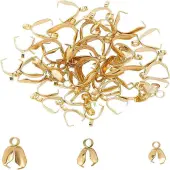 Unicraftale 304 Stainless Steel Pendant Pinch Bails