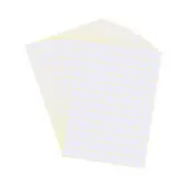 15 Sheets Self-Adhesive Blank Paper Sticker