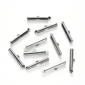Non-Tarnish 304 Stainless Steel Slide On End Clasp Tubes