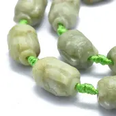 Natural Xiuyan Jade Beads Strands