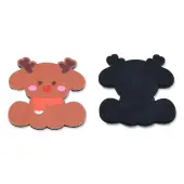 Printed Embossed Opaque Acrylic Cabochons