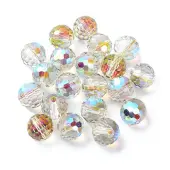 AB Color Plated Glass Beads