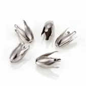 4-Petal Iron Bead Caps