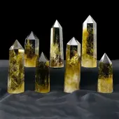 Tower Natural Citrine Display Decorations
