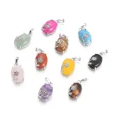 Natural & Synthetic Mixed Gemstone Pendants
