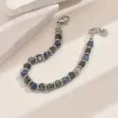 201 Stainless Steel Beaded Bracelets for Women Men