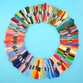 150 Skeins 150 Colors 6-Ply Polycotton Embroidery Floss