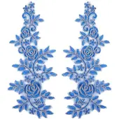 Polyester Metallic Embroidery Lace Appliques