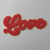 Love Towel Embroidery Cloth Iron on/Sew on Patches