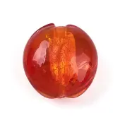 Handmade Silver Foil Glass Beads