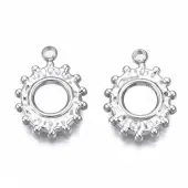 304 Stainless Steel Pendant Enamel Settings