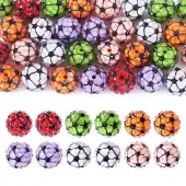 30Pcs Sport Theme Resin Rhinestone Beads
