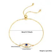 S925 Silver Devil Eye Bracelet with Full Diamond Eyes Series