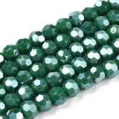 Electroplate Opaque Glass Beads Strands