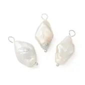 Natural Baroque Pearl Keshi Pearl Pendants