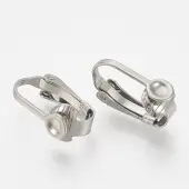 Tarnish Resistant 304 Stainless Steel Clip-on Earring Settings