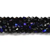 Transparent Electroplate Glass Beads Strands