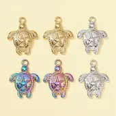 6Pcs 3 Colors 201 Stainless Steel Pendants