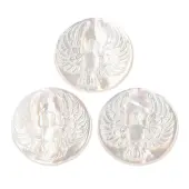 Natural White Shell Cabochons
