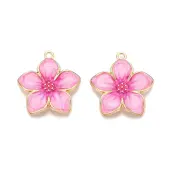 Rack Plating Alloy Enamel Pendants