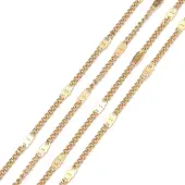 Ion Plating(IP) 304 Stainless Steel Figaro Chains