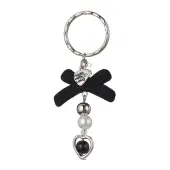 Bowknot Flocky Acrylic Keychains