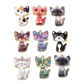 Alloy Enamel Pendants
