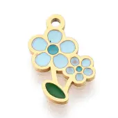 304 Stainless Steel Enamel Charms