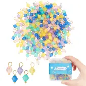 400Pcs Frosted Acrylic Charms