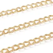 Brass Double Link Curb Chains