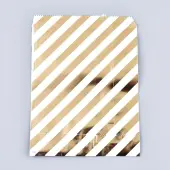 Diagonal Stripe Pattern Eco-Friendly Paper Bags