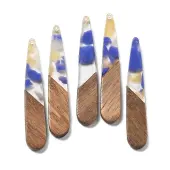 Resin and Walnut Pendants