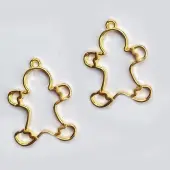 Zinc Alloy Open Back Bezel Pendants