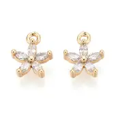 Brass Cubic Zirconia Charms