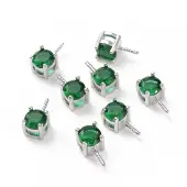 Rhodium Plated 925 Sterling Silver Peg Bails