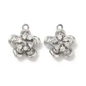 Brass Micro Pave Cubic Zirconia Pendants