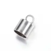 Tarnish Resistant 202 Stainless Steel Cord Ends