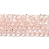Transparent Electroplate Glass Beads Strands